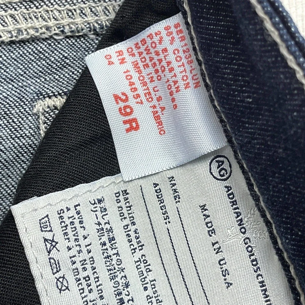 AG ADRIANO GOLDSCHMIED Shorts Womens 29R The Malibu Crop Pant Denim Blue - Picture 5 of 10